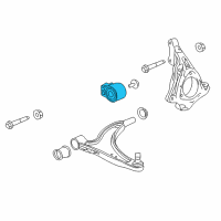 OEM 2017 Chevrolet Impala Lower Control Arm Rear Bushing Diagram - 84008847