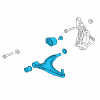 OEM 2011 Buick Regal Lower Control Arm Diagram - 23354432