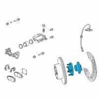 OEM 2009 Pontiac G8 Hub & Bearing Diagram - 92192305