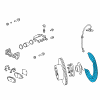 OEM Pontiac Splash Shield Diagram - 92257837
