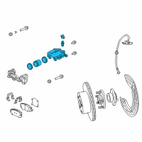 OEM 2013 Chevrolet Caprice Caliper Diagram - 13578803