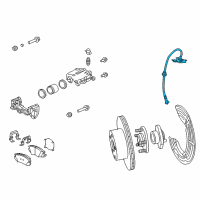 OEM 2017 Chevrolet Caprice Brake Hose Diagram - 92265258