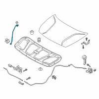 OEM Kia Niro EV Rod Assembly-Hood Stay Diagram - 81170G5000