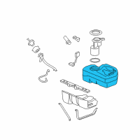 OEM Pontiac Solstice Tank Asm-Fuel Diagram - 25805176