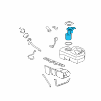 OEM 2006 Pontiac Solstice Fuel Tank Fuel Pump Module Kit (W/O Fuel Level Sensor) Diagram - 19167437