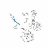 OEM Saturn Pipe Asm-Fuel Tank Filler (W/ Filler Hose) Diagram - 20838934