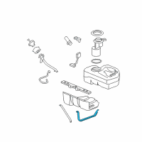 OEM 2009 Pontiac Solstice Strap-Fuel Tank Diagram - 15833282