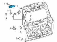 OEM Ford Bronco Sport HINGE ASY Diagram - M1PZ-7842900-A