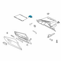 OEM Ford Mustang Glove Box Lamp Diagram - 1S4Z-14413-A