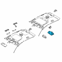 OEM 2019 Kia Stinger Lamp Assembly-Room Diagram - 92850J5000CKL