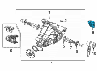 OEM 2022 Jeep Wagoneer ISOLATOR-Rear Differential Diagram - 68496103AB