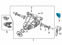 OEM 2022 Jeep Grand Wagoneer ISOLATOR-Rear Differential Diagram - 68496103AB