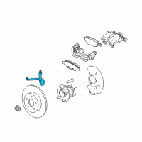 OEM 2007 Saturn Sky Hose Asm, Rear Brake Diagram - 15271579