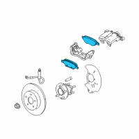 OEM Pontiac Solstice Rear Pads Diagram - 15271565