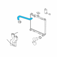 OEM 2004 Dodge Dakota Hose-Radiator Inlet Diagram - 52029281AC