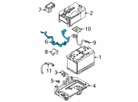 OEM 2022 Kia K5 Battery Wiring Assembly Diagram - 91850L3000