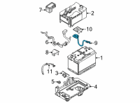 OEM 2022 Kia K5 Battery Sensor Assembly Diagram - 37180L0000