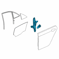 OEM 2017 Cadillac ATS Window Regulator Diagram - 22914589