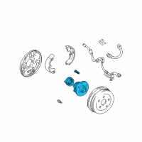 OEM Toyota Celica Hub & Bearing Diagram - 42450-63011