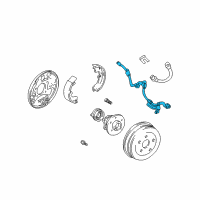 OEM Toyota Celica ABS Sensor Wire Diagram - 89516-20010