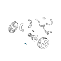 OEM 2001 Toyota Celica Hub Assembly Bolt Diagram - 90105-10502