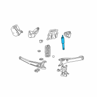 OEM Ford Excursion Shock Diagram - AU2Z-18V124-AQ