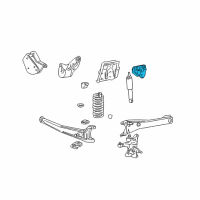 OEM 2004 Ford Excursion Control Arm Bracket Diagram - 5C3Z3B095AA