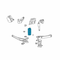 OEM 2004 Ford F-250 Super Duty Coil Spring Diagram - YC3Z-5310-NA