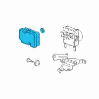 OEM 2009 Chevrolet Equinox Electronic Brake Control Module Kit Diagram - 19178838