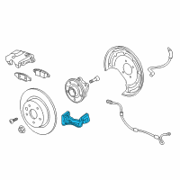 OEM 2017 Buick Envision Caliper Support Diagram - 13590386