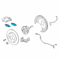 OEM 2017 Buick Envision Rear Pads Diagram - 23145351