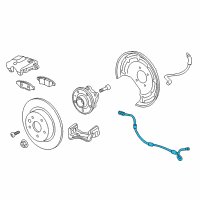 OEM 2017 Buick Envision Rear Speed Sensor Diagram - 23251376