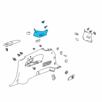 OEM Chevrolet Traverse Rear Pillar Trim Diagram - 20979844
