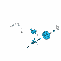 OEM Kia Sedona Master Vacuum Assembly Diagram - 1K52Y43950