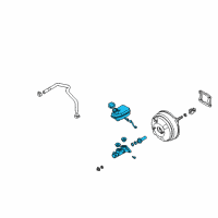 OEM 2004 Kia Sedona Cylinder Assembly-Tandem Mast Diagram - 1K52Y43400A