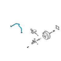 OEM 2004 Kia Sedona Hose Assembly-Vacuum Diagram - 0K52Y43640D