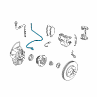 OEM 2001 BMW 330Ci Abs Speed Sensor Diagram - 34-52-1-165-609