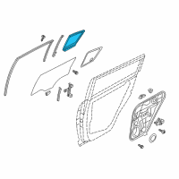 OEM 2022 Kia Sportage WEATHERSTRIP-Rear Door Fixed Diagram - 83543D9000