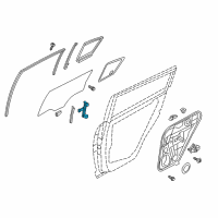 OEM 2017 Kia Sportage Channel Assembly-Rear Door Diagram - 83550D9000