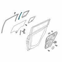 OEM Kia Sportage Channel Assembly-Rear Door Diagram - 83520D9000