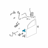 OEM Honda Fit Hinge, Left Front Door (Upper) Diagram - 67450-SNA-H11ZZ