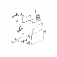 OEM 2006 Honda Civic Handle Assembly, Driver Side Door (Outer) (Fiji Blue Pearl) Diagram - 72180-SNE-A11ZA