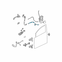 OEM 2010 Honda Civic Cable, Left Front Door Lock Diagram - 72173-SNA-A01