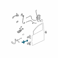 OEM Honda Checker, Left Front Door Diagram - 72380-SNE-A01