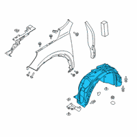 OEM Ford Escape GUARD - FRONT SPLASH Diagram - LJ6Z-16103-J