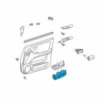 OEM Lexus Master Switch Assy, Power Window Regulator Diagram - 84040-48020-C0