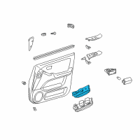 OEM 2001 Lexus RX300 Switch Assy, Power Window Regulator Diagram - 84030-48020-C0