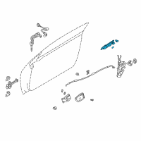 OEM 2003 Dodge Stratus Handle-Exterior Door Diagram - MR655274