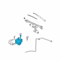 OEM 2004 Mercury Mountaineer Washer Reservoir Diagram - 3L2Z-17618-BA