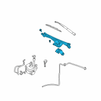 OEM 2002 Mercury Mountaineer Motor & Linkage Diagram - 5L2Z-17508-AA